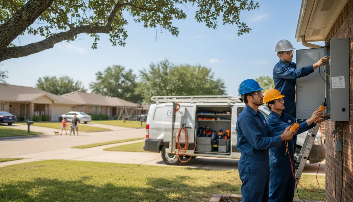 Certified electrician providing emergency electrical services in Revelo, KY